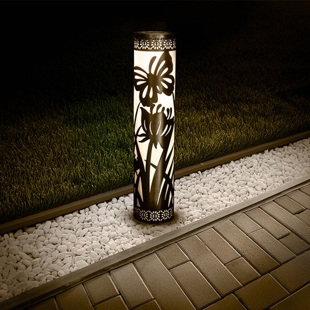 Pair Of Solar Stake Lights | Butterfly Design | H90cms x W52cms