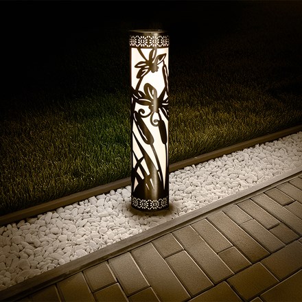 Pair Of Solar Stake Lights | Dragonfly Design | H90cms x W52cms