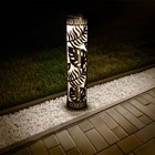 Pair Of Solar Stake Lights | Palm Leaves Design | H90cms x W52cms