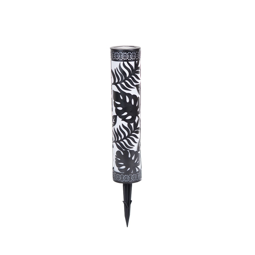 Pair Of Solar Stake Lights | Palm Leaves Design | H90cms x W52cms