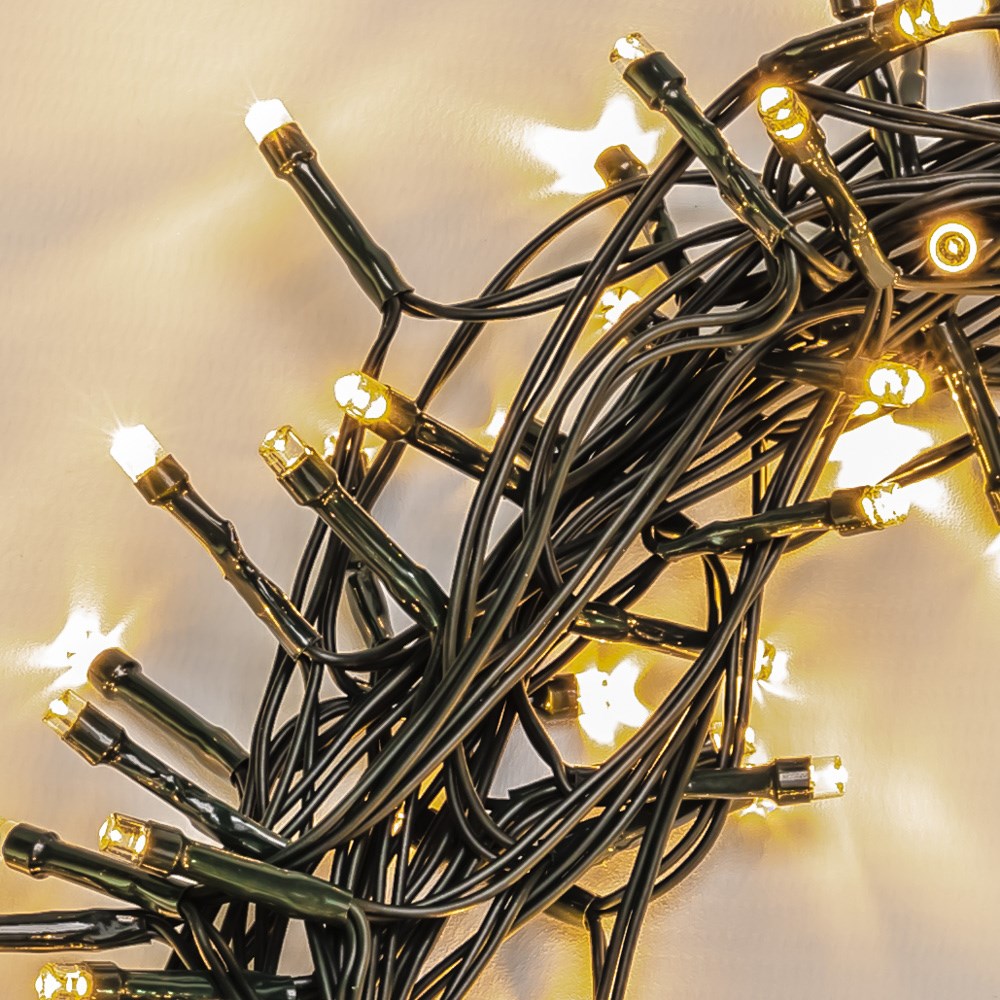 Battery Operated 200 Led String Lights 22M Warm White