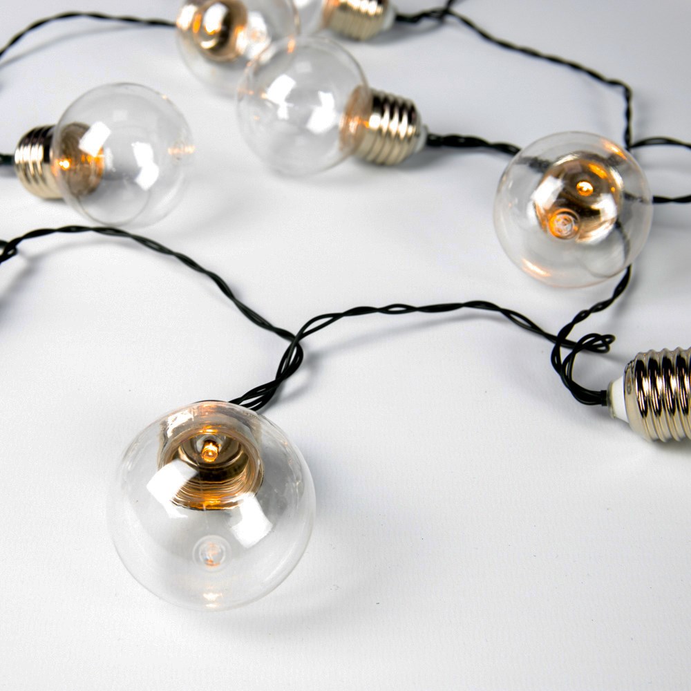 Battery Operated 30 Bulb Festoon String Lights 6 35M Warm White