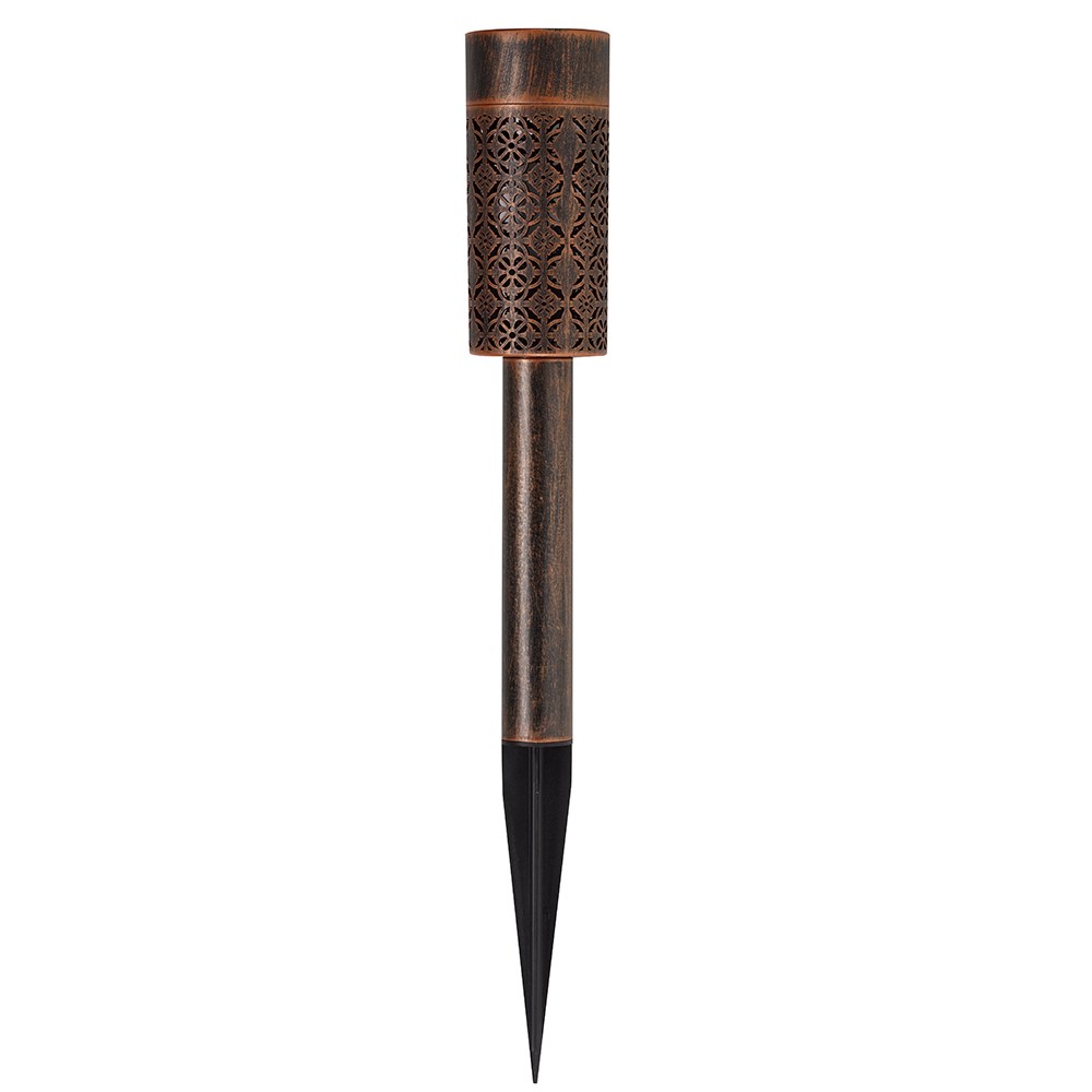 Pack of 4 Bronze Glow Stake Solar Lights by Smart Garden