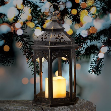 Moroccan Dual-Function Battery Lantern by Smart Garden