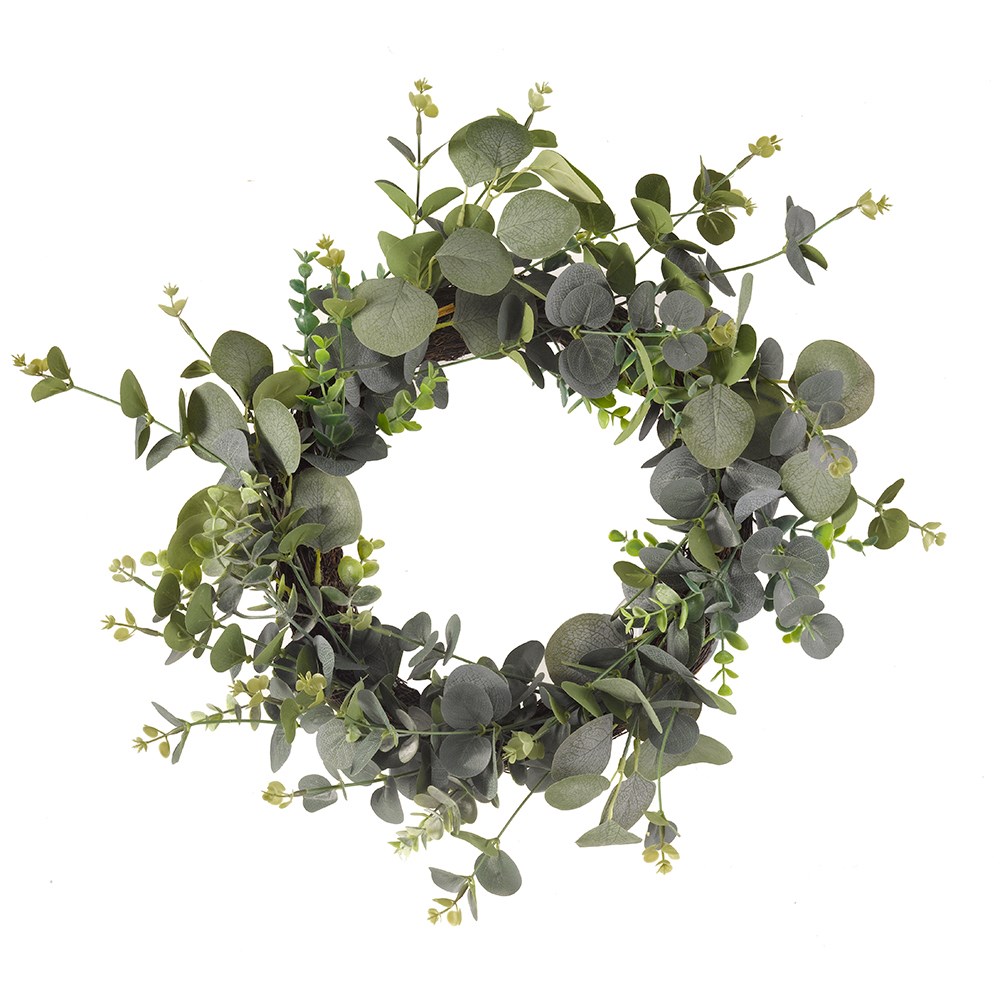 Eucalyptus Wreath Whirl Verde Décor by Smart Garden