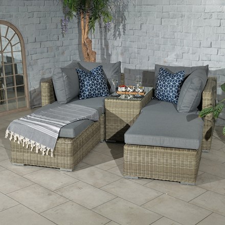 Wentworth Garden Multi Relaxer Set | 4 Seater | Synthetic Rattan