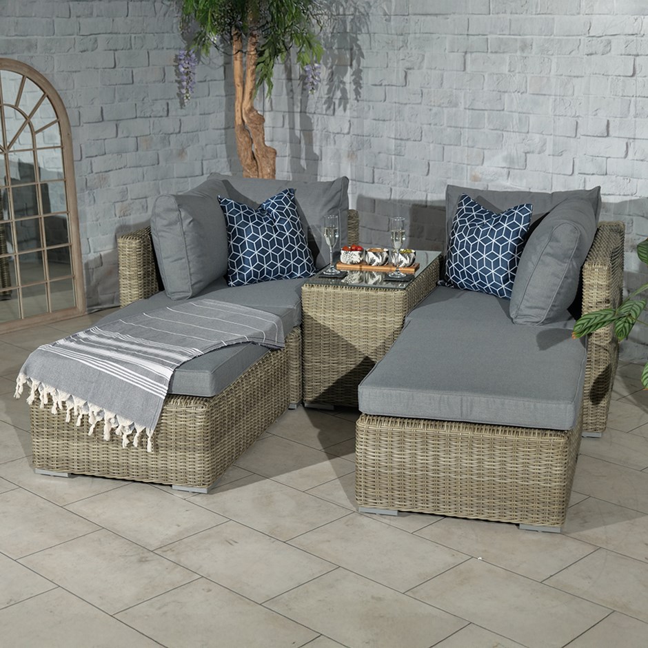 Wentworth Garden Multi Relaxer Set | 4 Seater | Synthetic Rattan
