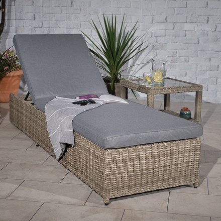 Wentworth Multi Position Garden Sunlounger | Synthetic Rattan