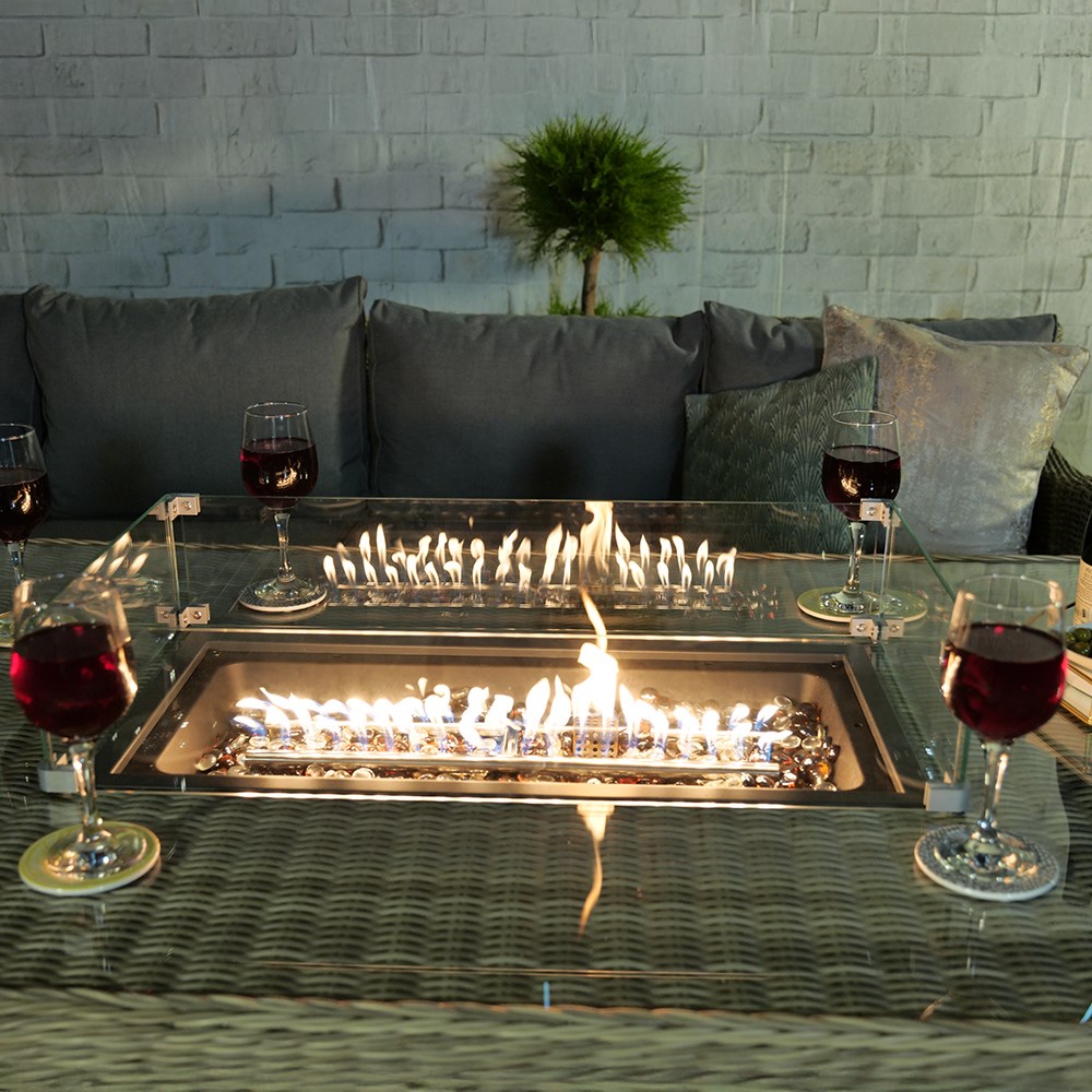Wentworth Garden Deluxe Modular Corner Dining Set | 8 Seater | Synthetic Rattan