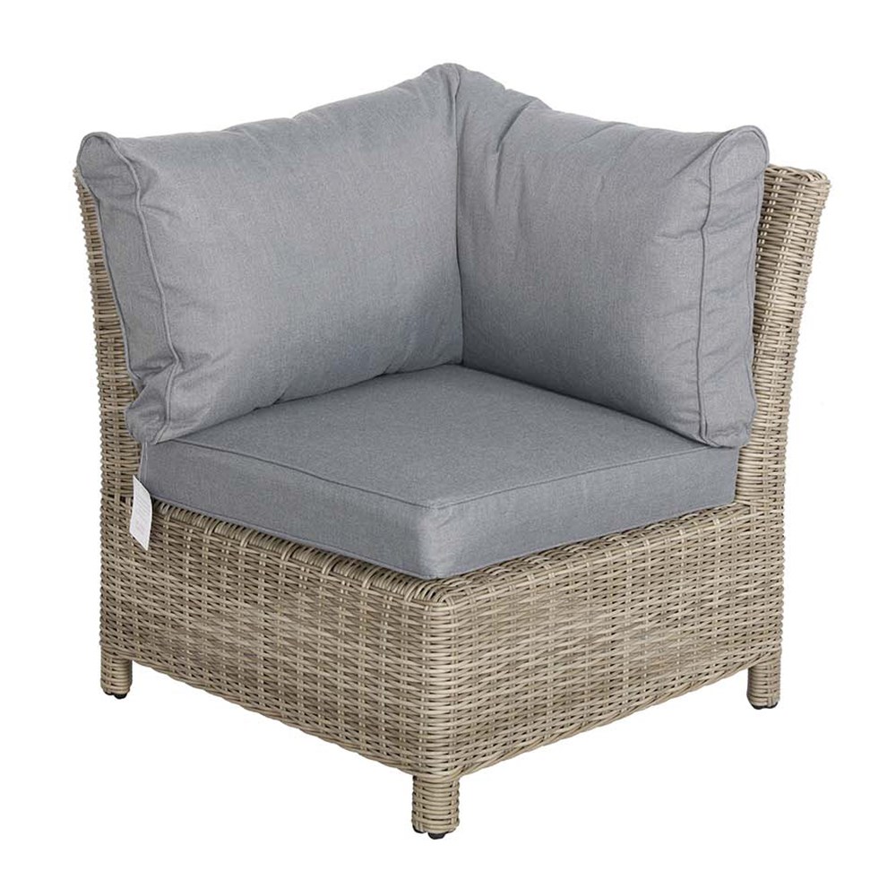 Wentworth Garden Deluxe Modular Corner Dining Set | 8 Seater | Synthetic Rattan