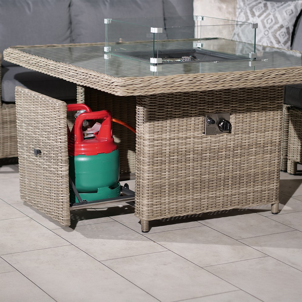 Wentworth Garden Deluxe Modular Corner Dining Set | 8 Seater | Synthetic Rattan