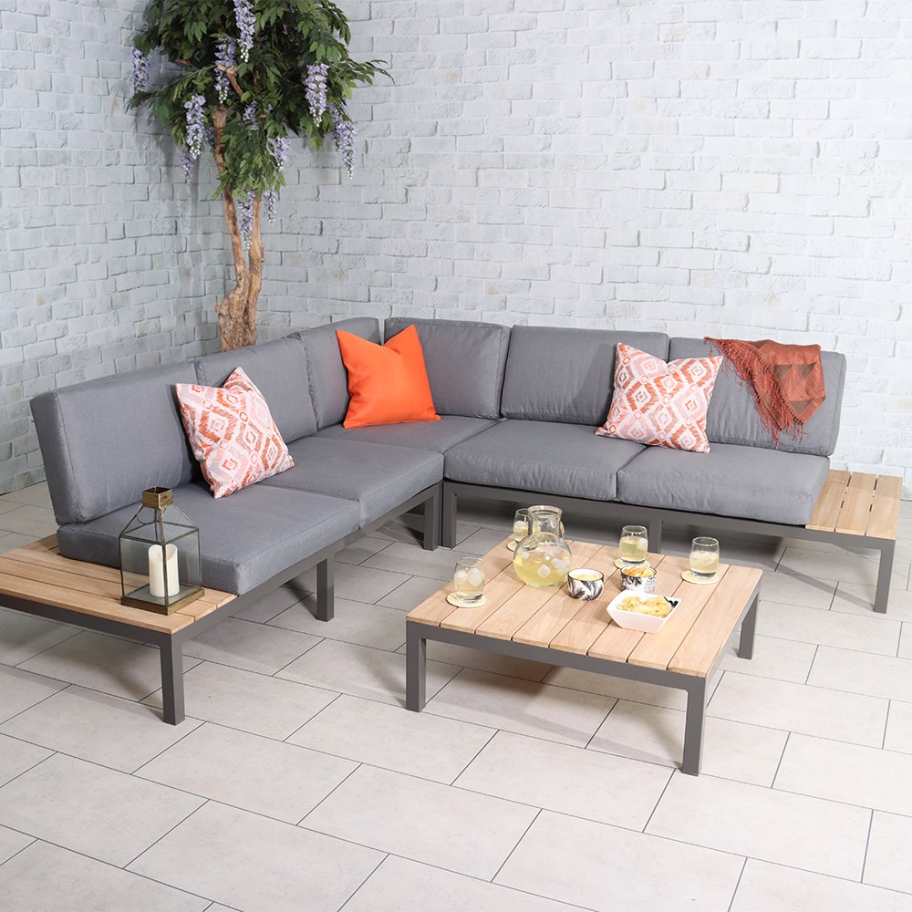 Aspen Garden Mini Modular Set | 5 Seater | Teak