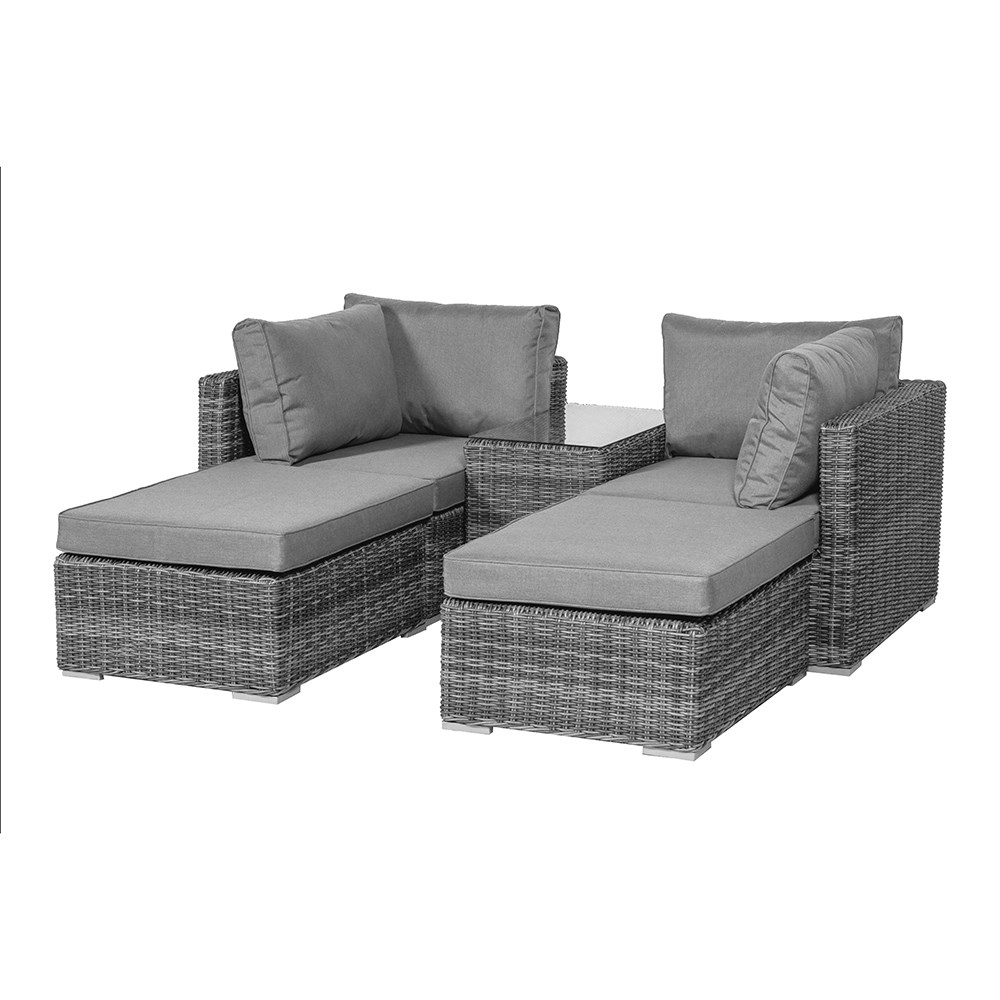 Paris Garden Multi Relaxer Set | 4 Seater | Synthetic Rattan