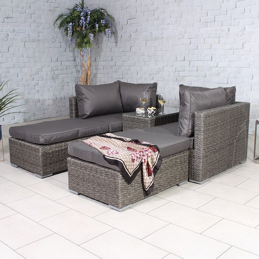 Paris Garden Multi Relaxer Set | 4 Seater | Synthetic Rattan