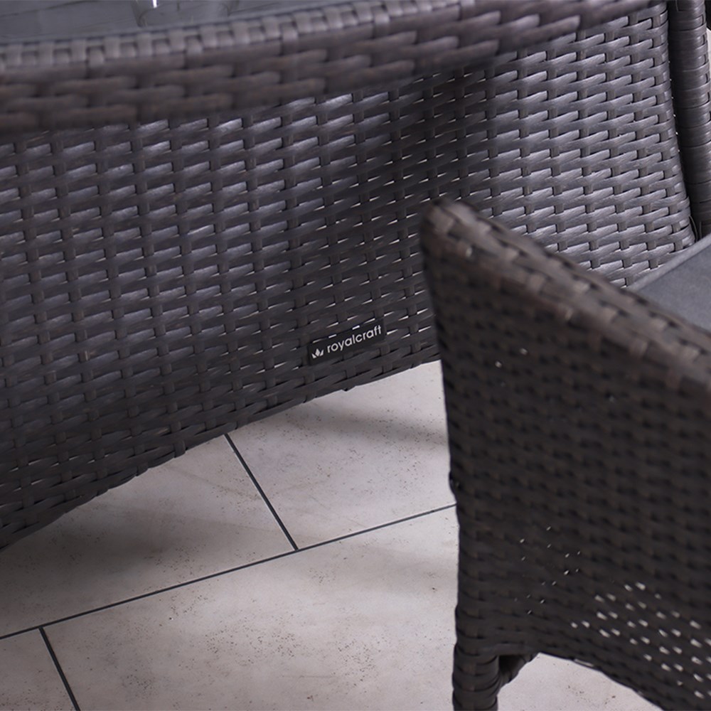Malaga Garden Stacking Dining Set | 6 Seater | Synthetic Rattan