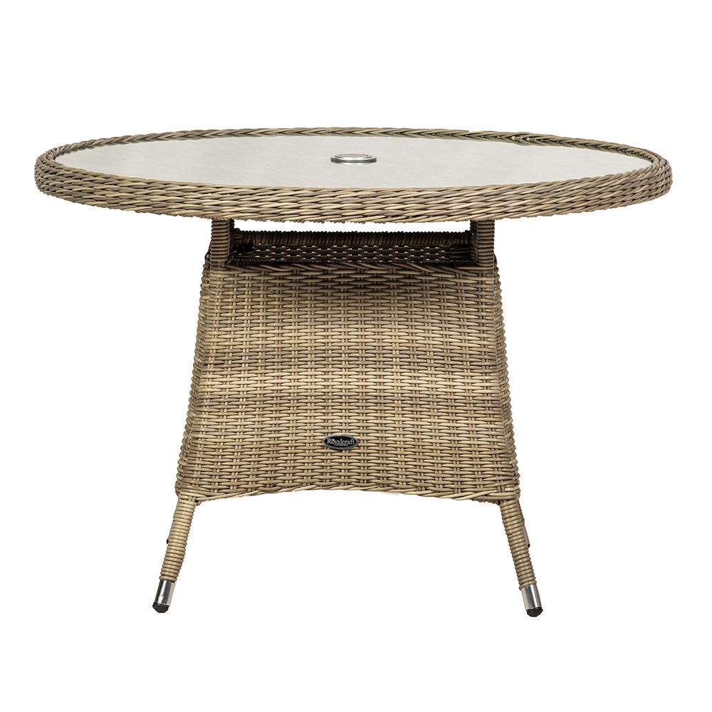 Wentworth Garden Round Carver Bistro Set | 4 Seater | Synthetic Rattan