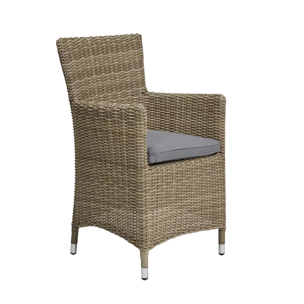 Wentworth Garden Round Carver Bistro Set | 6 Seater | Synthetic Rattan