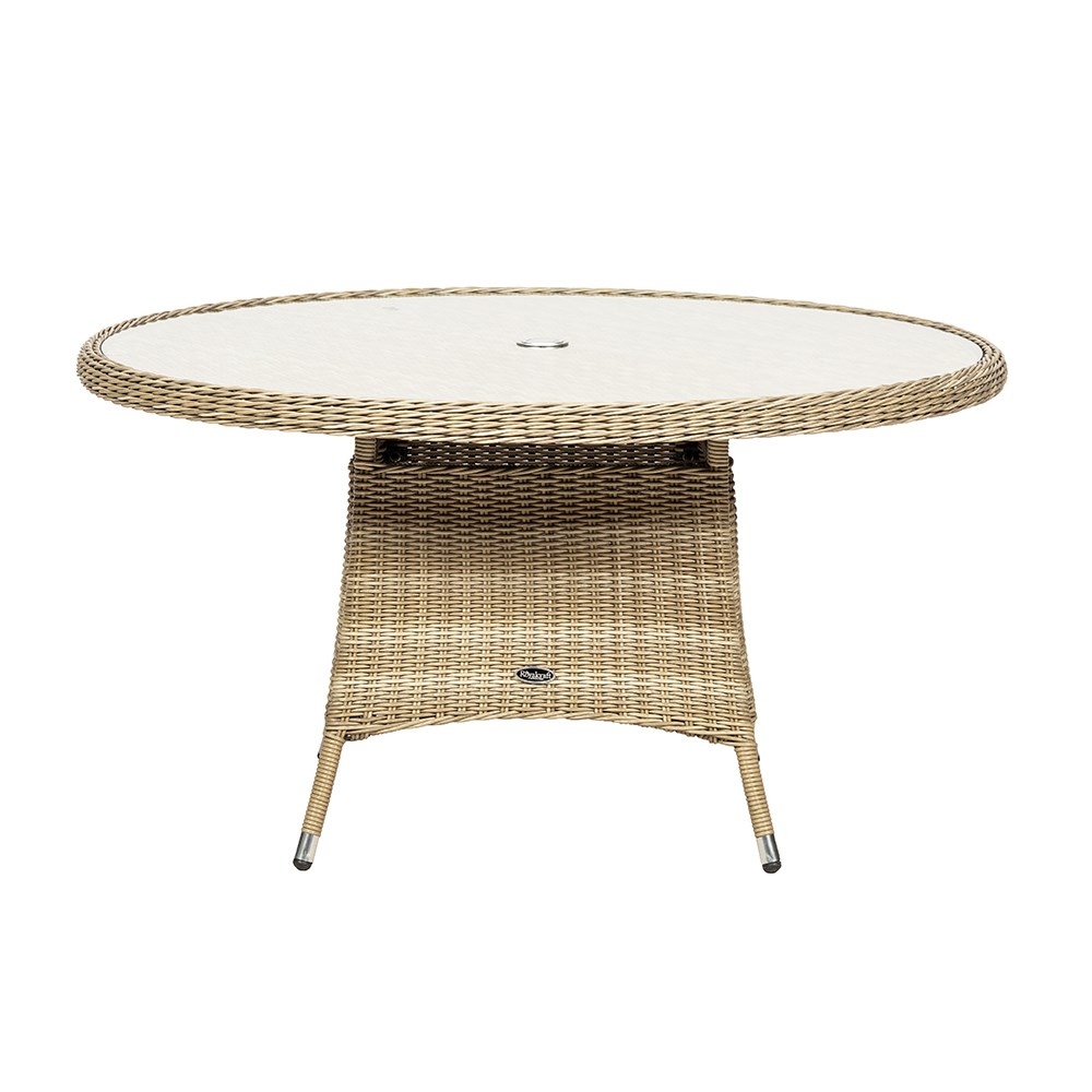 Wentworth Garden Round Carver Bistro Set | 6 Seater | Synthetic Rattan