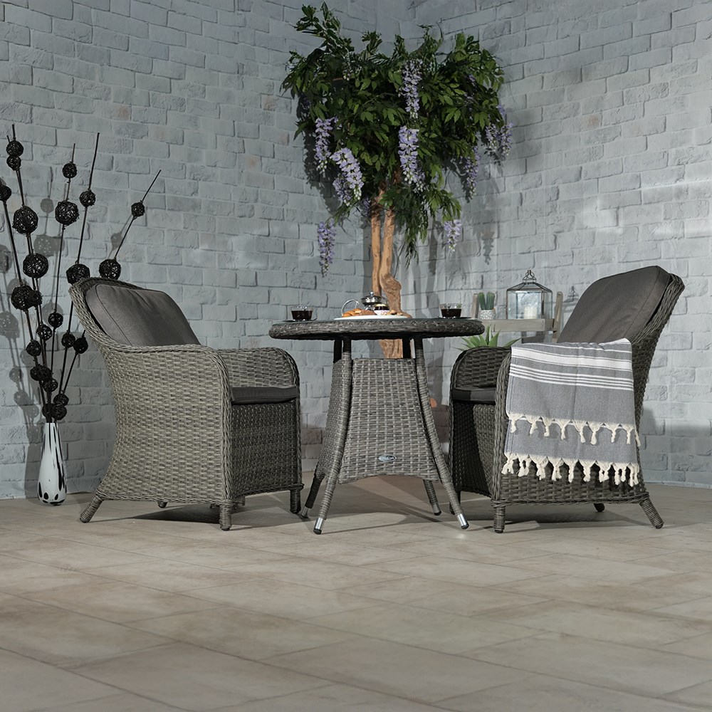 Paris Garden Imperial Bistro Set | 2 Seater | Synthetic Rattan