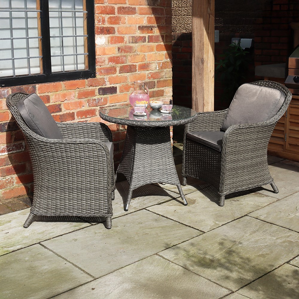 Paris Garden Imperial Bistro Set | 2 Seater | Synthetic Rattan