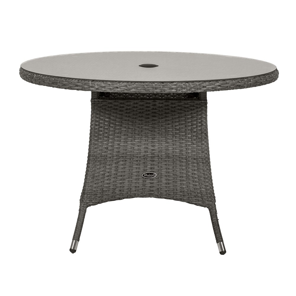 Paris Garden Round Table & Chairs | 4 Seater | Synthetic Rattan
