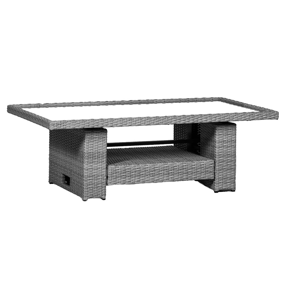 Paris Garden Deluxe Modular Corner Dining Set | 7 Seater | Synthetic Rattan