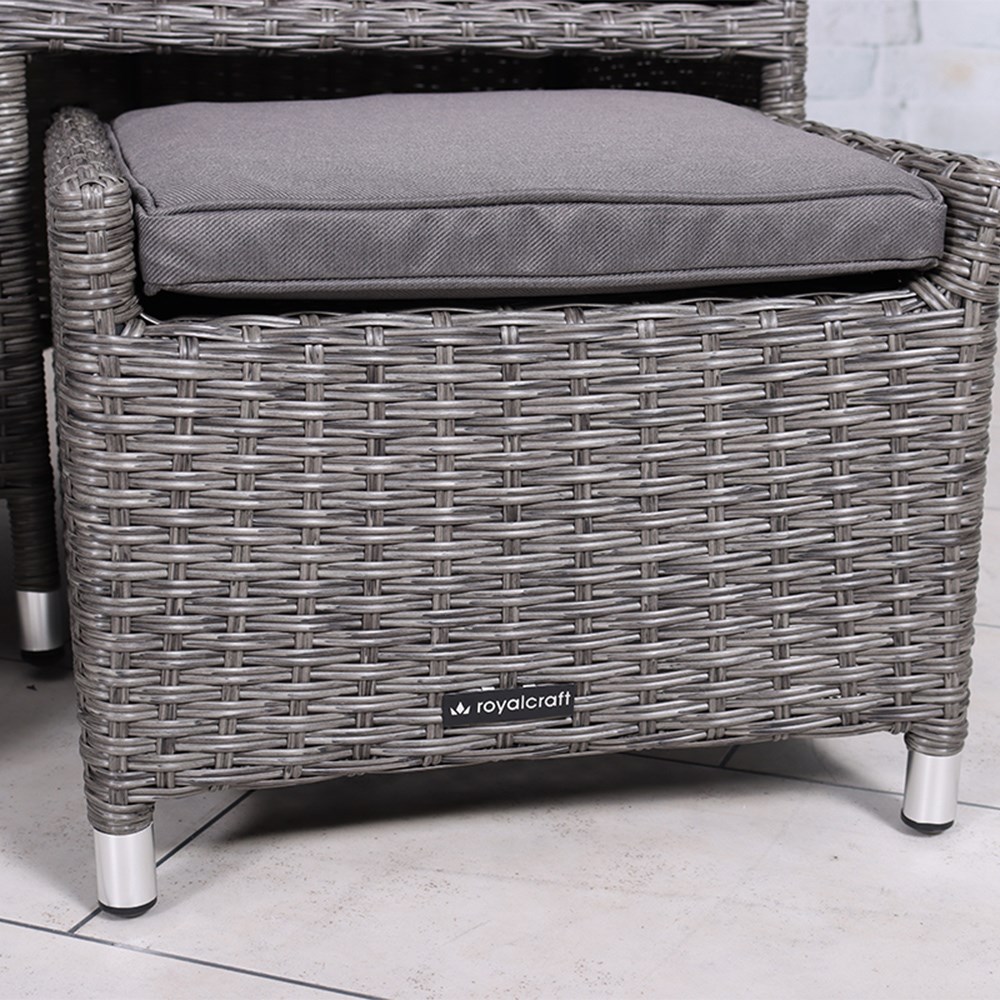Paris Garden Fixed Companion Set | 2 Seater | Synthetic Rattan