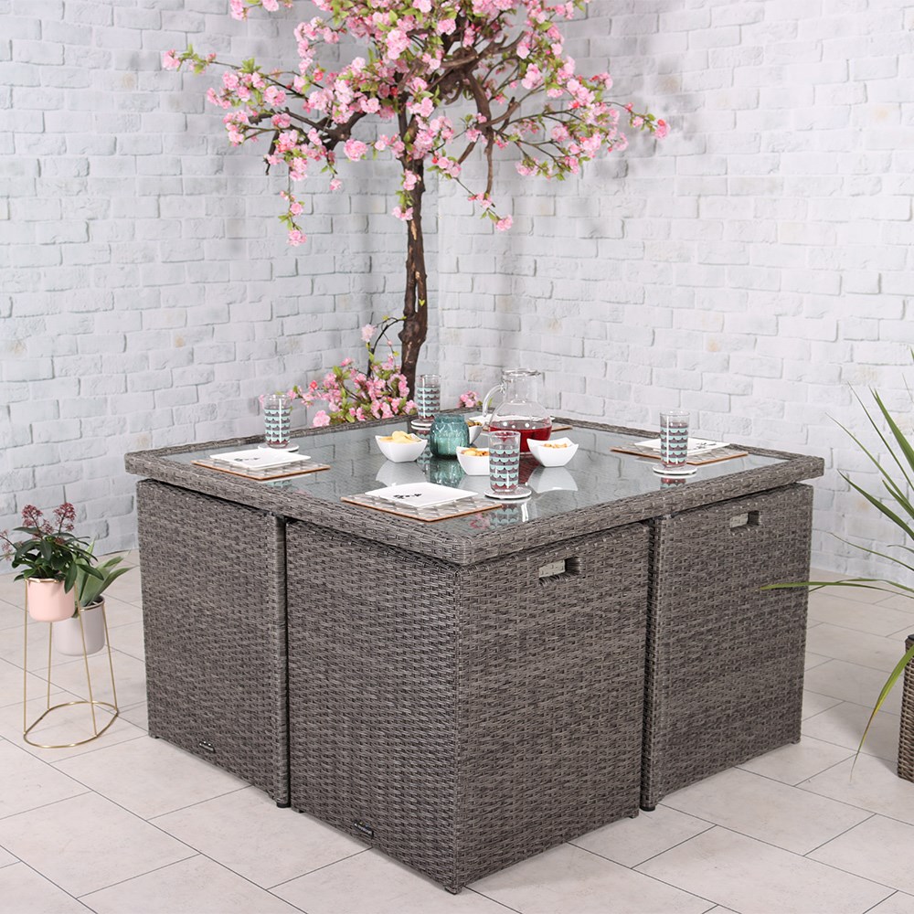 Paris Cube Set | 8 Seater | Synthetic Rattan
