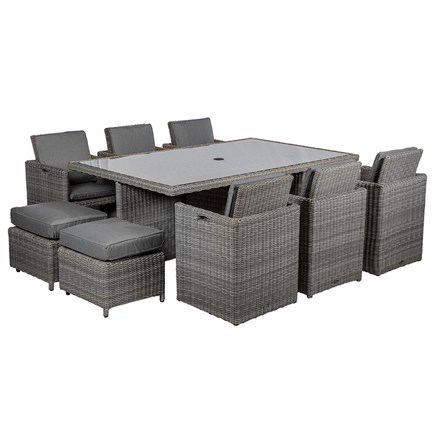 Paris Cube Set | 10 Seater | Synthetic Rattan