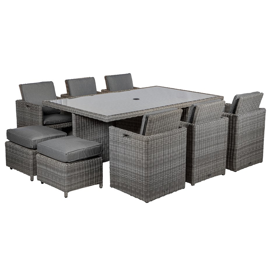 Paris Cube Set | 10 Seater | Synthetic Rattan