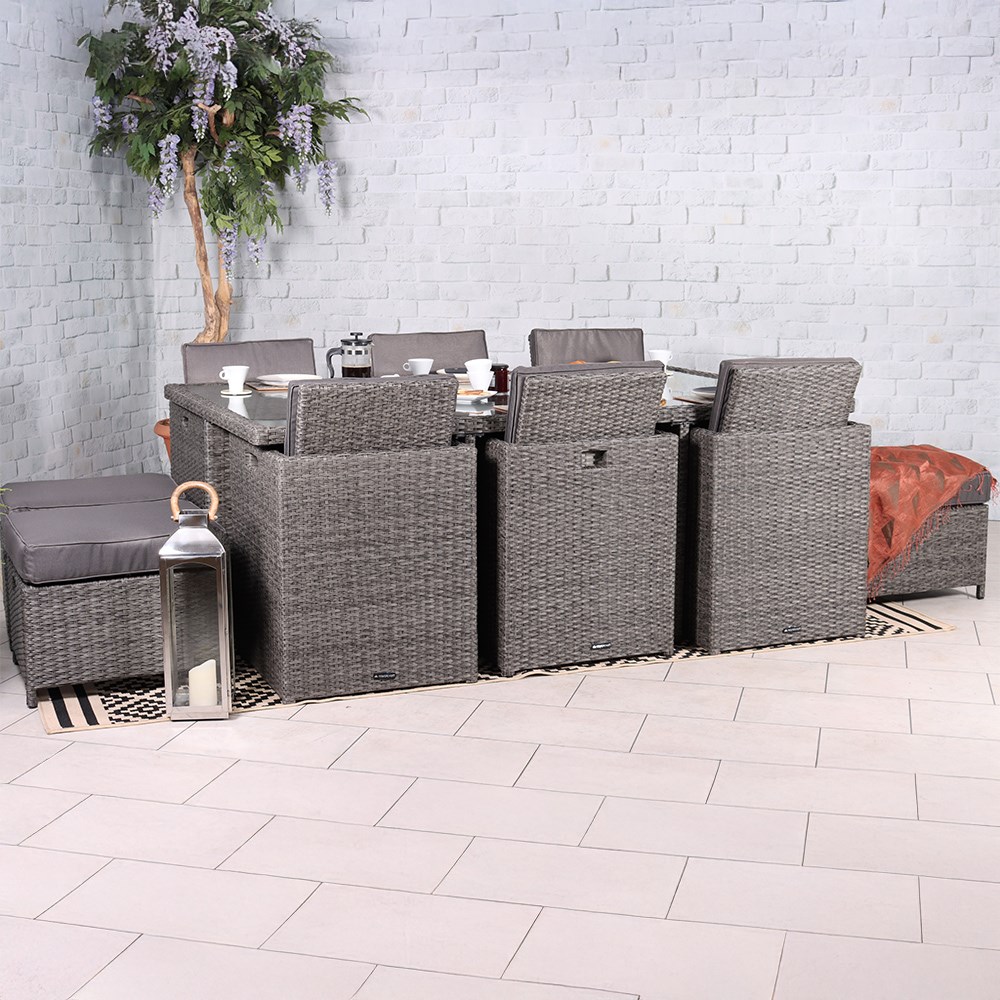 Paris Cube Set | 10 Seater | Synthetic Rattan