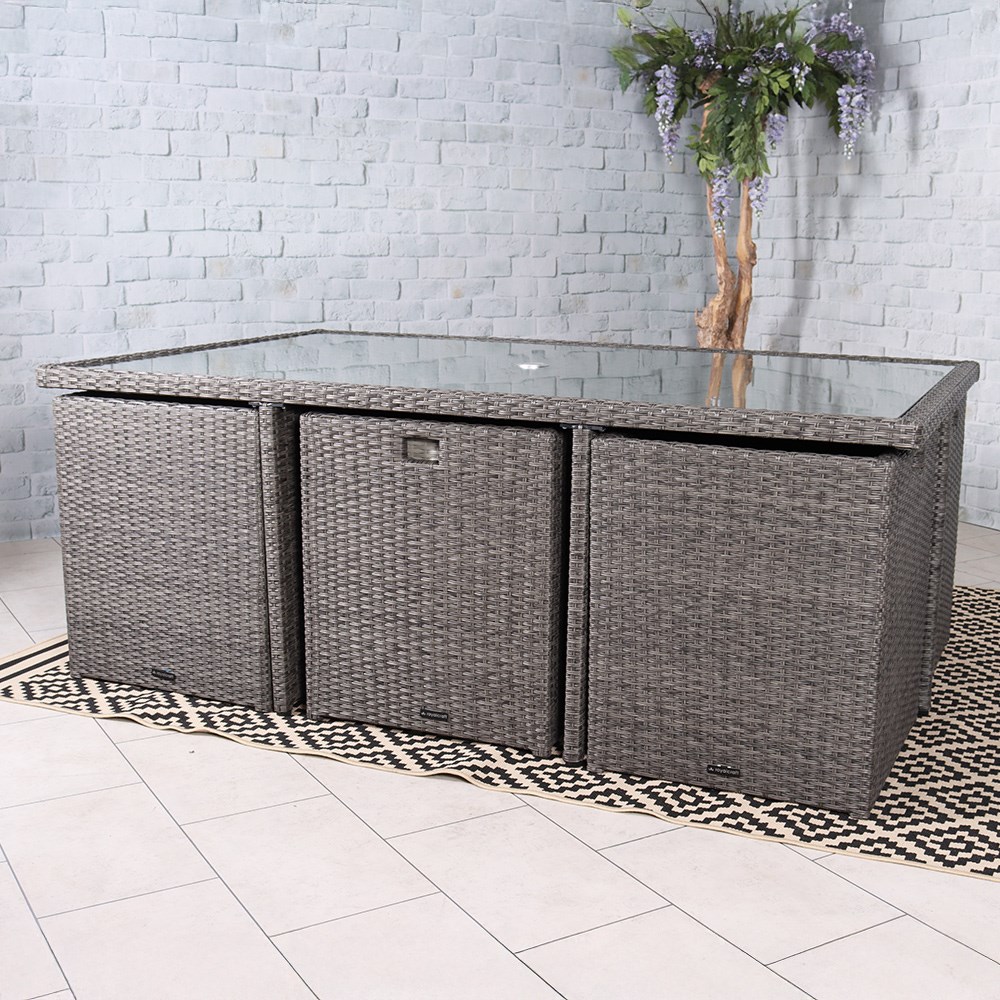 Paris Cube Set | 10 Seater | Synthetic Rattan