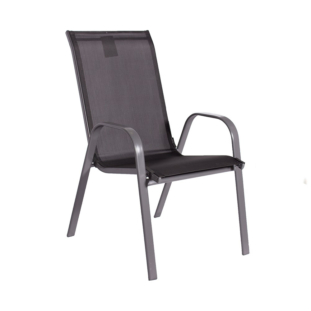 Rio Garden Set With Stacking Armchairs & Parasol | 4 Seater | Textylene 