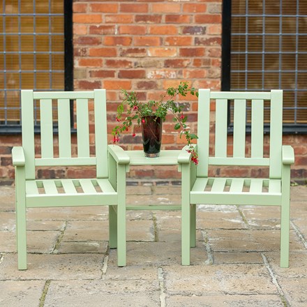 Porto Green Garden Companion Set | 2 Seater | Acacia