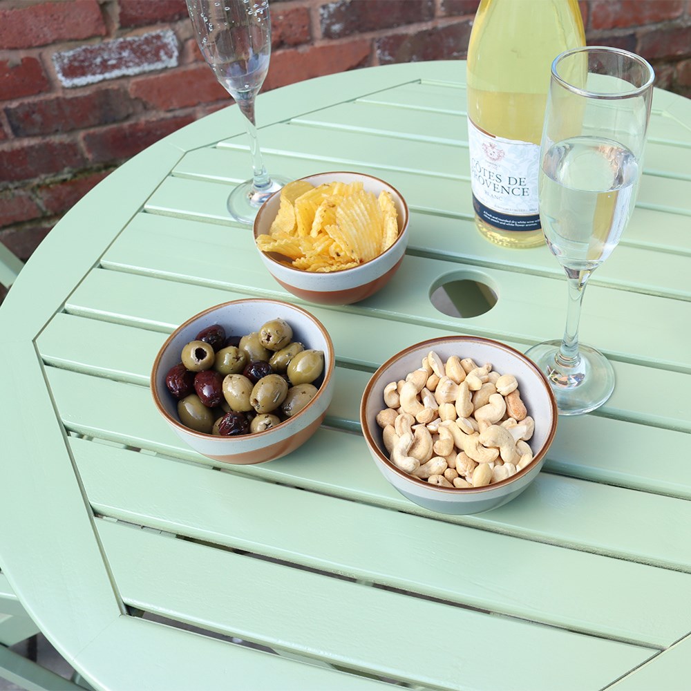 Porto Green Garden Folding Bistro Set | 2 Seater | Acacia