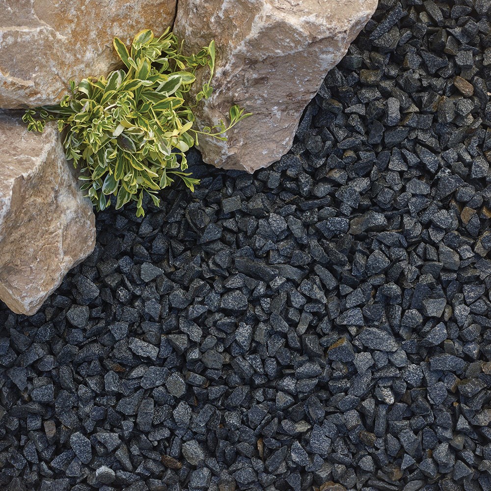 Onyx Black 10-20mm Black Basalt Decorative Stone
