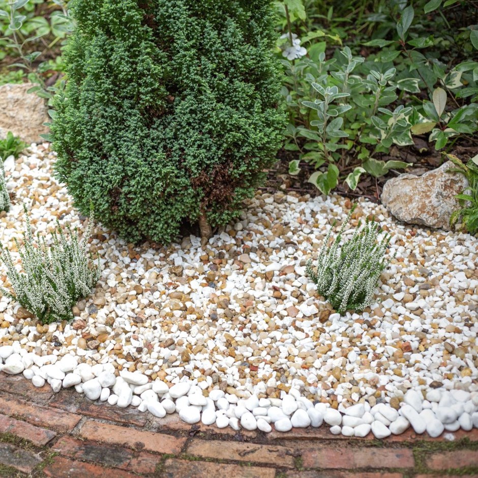 Tuscan Glow 10-20mm Champagne & White Blend Dolomite & Quartz Decorative Stone