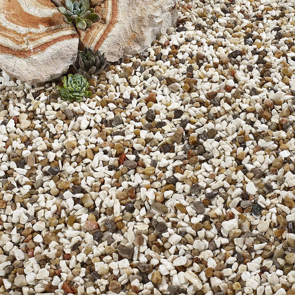 Tuscan Glow 10-20mm Champagne & White Blend Dolomite & Quartz Decorative Stone