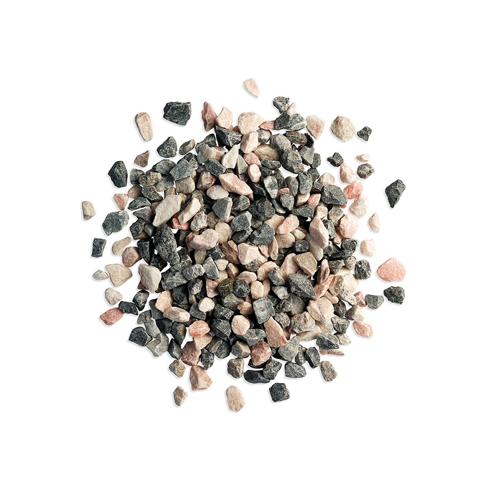 Candy Fusion 14-25mm Grey, Pink & White Marble Blend Decorative Stone