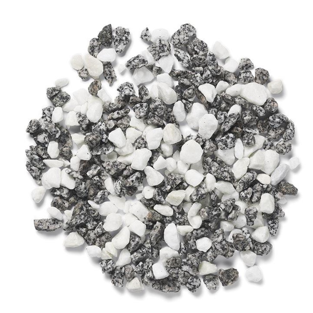 Nordic Frost 10-20mm Silver & White Blend Dolomite & Quartz Decorative Stone