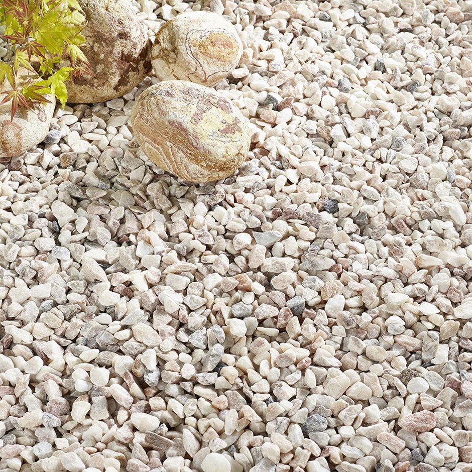 Italian Rose 16-32mm White with Rose Tones Decorative Gravel