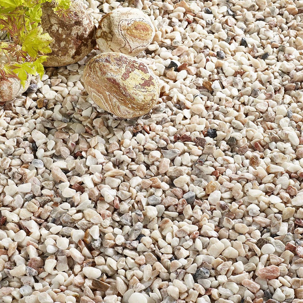 Italian Rose 16-32mm White with Rose Tones Decorative Gravel
