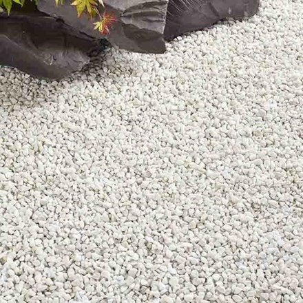 Classic White 8-12mm White Dolomite & Quartz Decorative Stone
