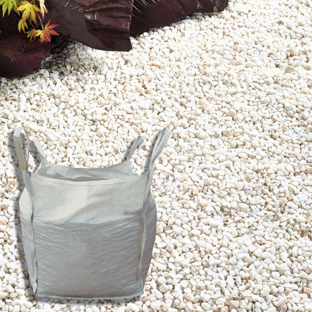 Classic White 8-12mm White Dolomite & Quartz Decorative Stone