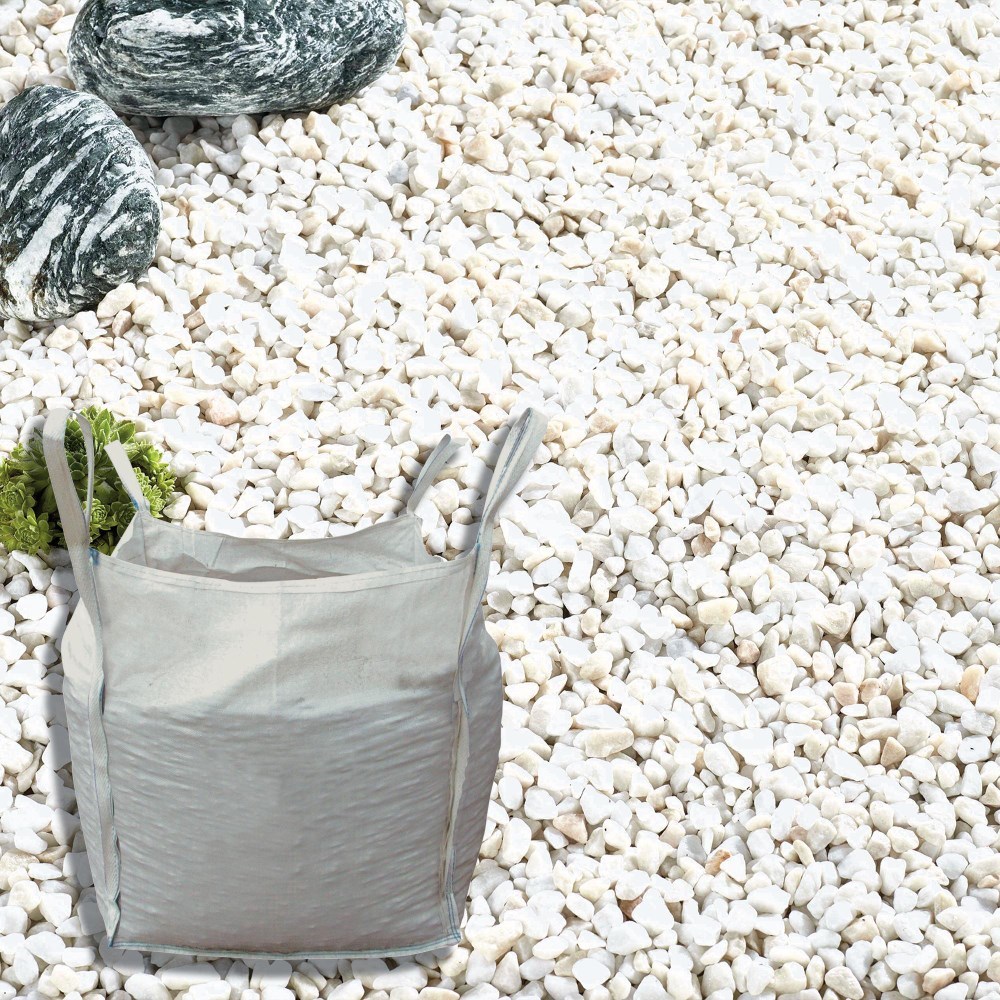 French Pearl 16-32mm White Sparkly Decorative Gravel
