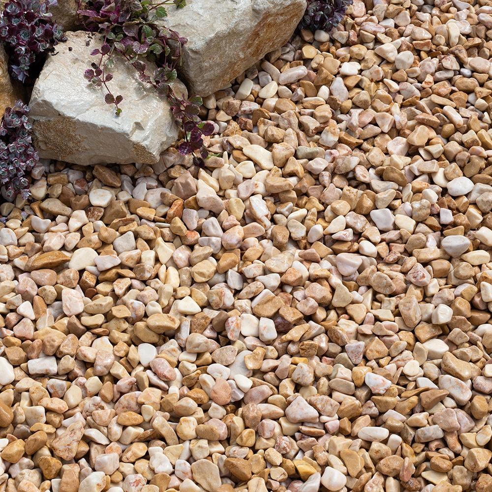 Caramel Cream 25-40mm Cream Blend Decorative Pebbles