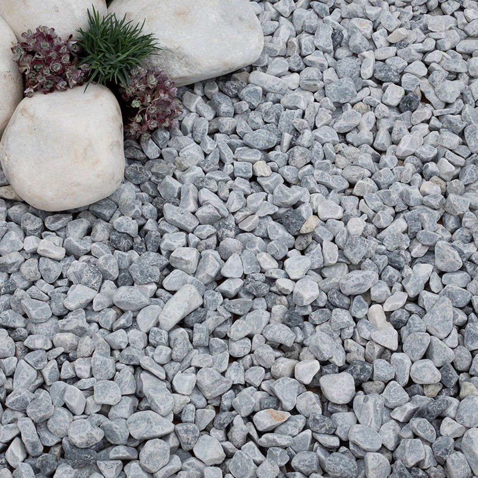 Swiss Glacier Pebbles 25-40mm Cool Grey & Icy Blue Decorative Stone