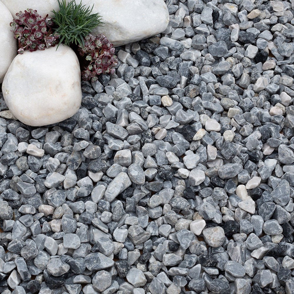 Swiss Glacier Pebbles 25-40mm Cool Grey & Icy Blue Decorative Stone