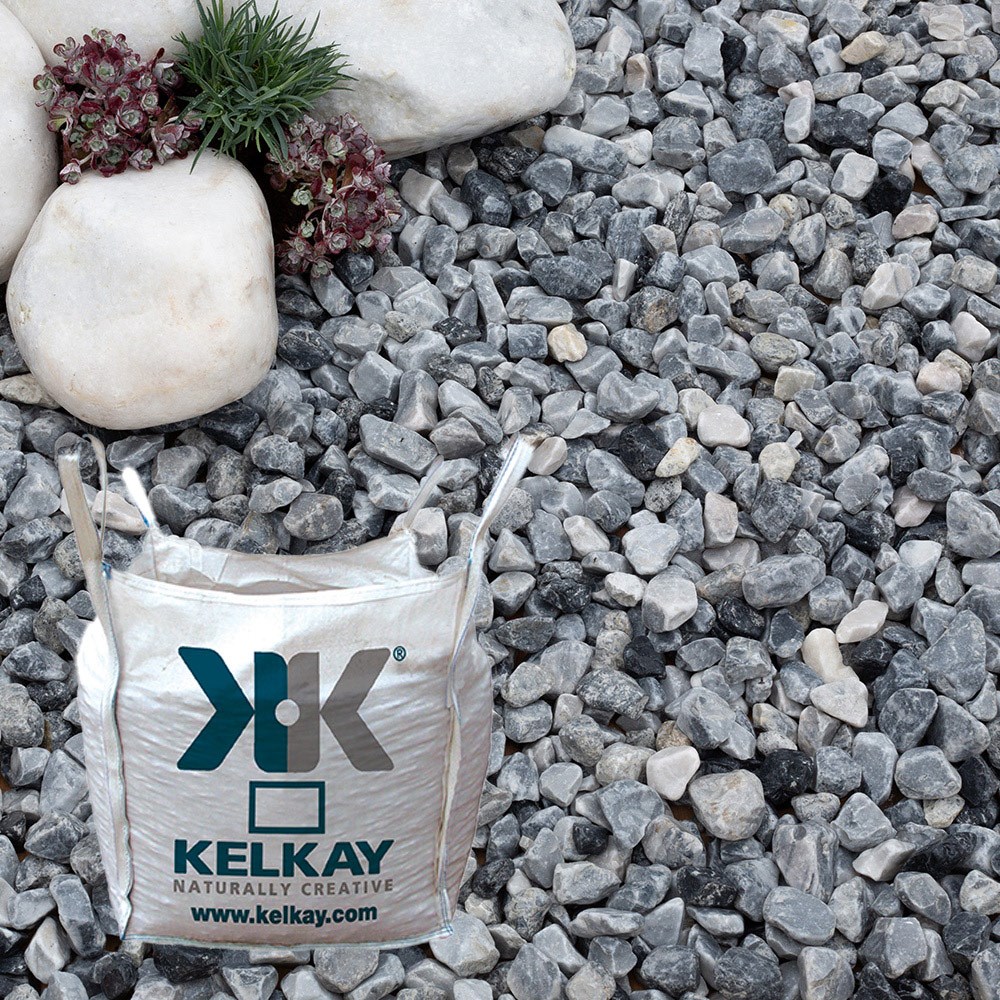 Swiss Glacier Pebbles 25-40mm Cool Grey & Icy Blue Decorative Stone