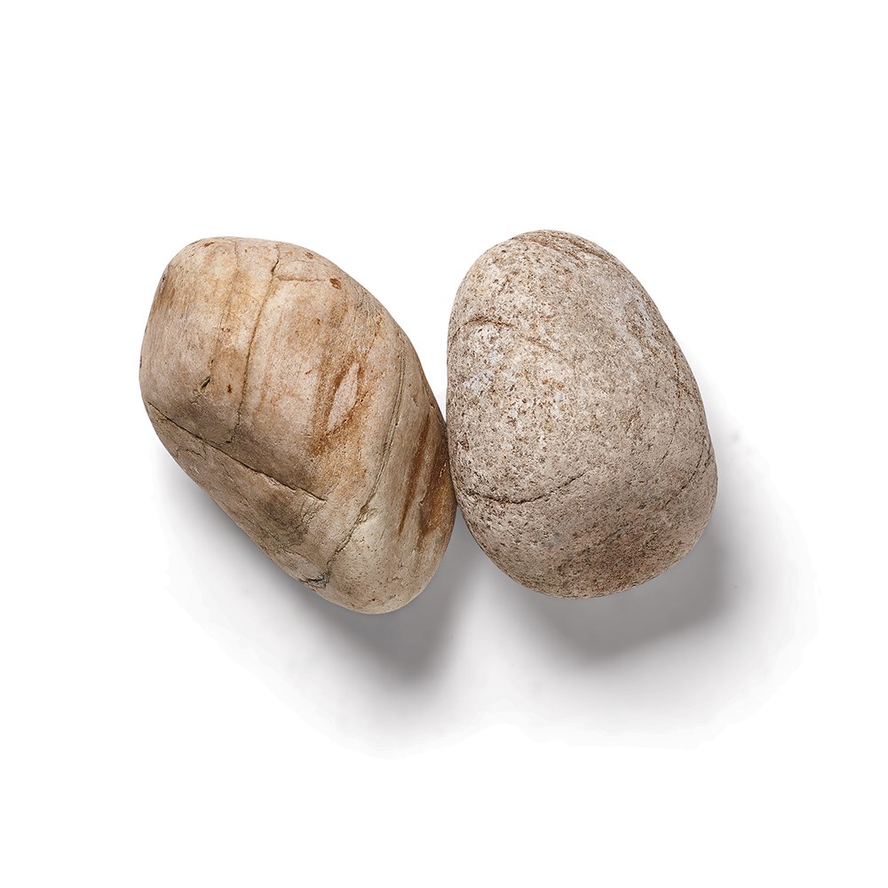Large Beach Cobbles 80-120mm Cream, Grey & Brown Decorative Stone